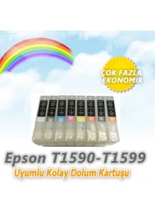 Epson T1590-T1599 (8 Renk) Dolan Kartuş 